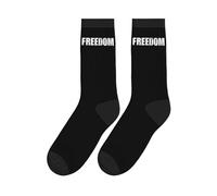 Chaussettes mi-mollet rétro vintage Freedom Charlie Kirk America Politics pour hommes et femmes, chaussettes athlétiques noires