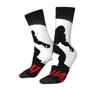 Chaussettes Mi-Mollet Silhouette De Mon-Ster Mon-Ster À Pied Géant Chaussettes Sport Résistant Aux Odeurs Sport Sock Respirant Randonnée Pourcadeaux Fitness