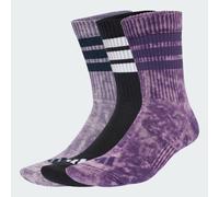 adidas - 3 Stripes Cushioned Crew Stone Wash 3-Pack - Chaussettes multifonctions - EU 37-39 - S - aurora plum / preloved violet / black