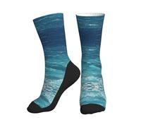 Chaussettes Mi-Mollet The Deep Blue Sea Print Chaussette Foot Antidérapantes Socquette Sportswear Anti-Ampoule Chaussette De Sport Pour Cadeaux Fitness Yoga 40Cm
