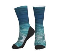 Chaussettes Mi-Mollet The Deep Sea Print Socquette Sportswear Respirant Chaussettes Sport Résistant Aux Odeurs Chaussette Foot Pour Cadeaux Yoga Fitness 40Cm