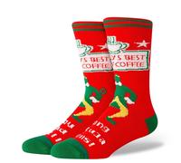 Chaussettes mi-mollet Worlds Best rouges pour homme
