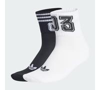 CHAUSSETTES MI-MONTANTES 03 3 BANDES (2 PAIRES) White / Black 43-45