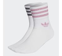 Chaussettes Mid-Cut Glitter (2 paires) White / Bliss Pink / Black 43-45