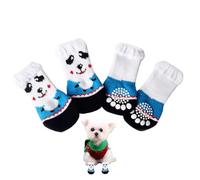 Chaussettes mignonnes pour chien, chaussettes antidérapantes pour chien | Protecteur de patte antidérapant avec motifs d'animaux | Chaussettes douces pour animaux de compagnie, pour l'intérieur et l'e