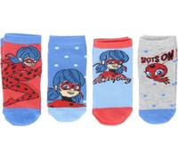 Chaussettes Miraculous Ladybug pack de 4 bas de baskets pour enfants 31/34