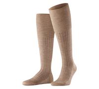 Falke Chaussettes longues Homme Bristol Pure M unies en laine Marron Nutmeg Melange 43-44 1 paire