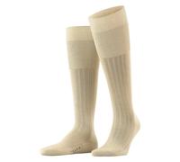 Falke Chaussettes longues Milano M Kh en coton uni – Beige Sand 4320 – Taille 43-44