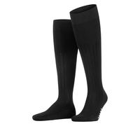 Falke Chaussettes longues Homme Milano M Kh en coton uni 1 paire Noir 3000 43-44