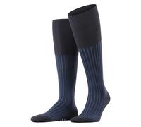 Falke Chaussettes longues Homme Shadow M Kh – Coton fantaisie – Bleu Lupine 6360 43-44