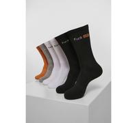Mister Tee Chaussettes – gris chiné, orange, noir, blanc – Taille 43-46