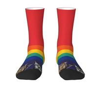 Chaussettes mollet LGBT mignonnes fantaisie LGBT décontractées pour gays et lesbiennes de compression mignonnes pour femmes hommes