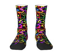 Chaussettes mollet LGBT mignonnes fantaisie LGBT décontractées pour gays et lesbiennes de compression mignonnes pour femmes hommes