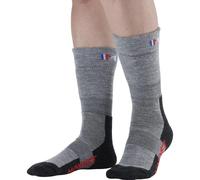 Monnet Chaussettes de randonnée Trek Confort Jarrette Gris 35/36