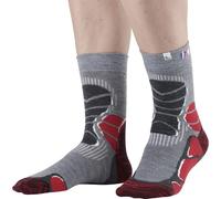 Monnet Chaussettes de randonnée Trek Mid Extra Light Mixte Rouge 41-42