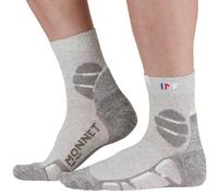 Monnet Chaussettes de randonnée basses Mid Lin Homme Gris/Blanc Taille 41-42