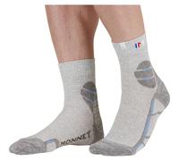 Monnet Chaussettes de randonnée TREK MID LIN Gris Bleu Taille 41-42