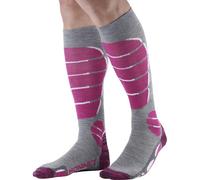 Monnet - Chaussettes de ski - Ski X-Light Socks Rose pour Femme en Laine - Taille 37-38 Rose 37-38