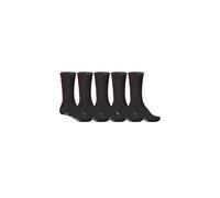 Chaussettes montantes Ã rayures Globe (x5) Noir 7/11 ans