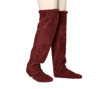 Chaussettes montantes douces et épaisses pour l'hiver à la maison et les activités de plein air pour garder la chaleur au-dessus du genou longues pour homme et femme 13 couleurs au-dessus du genou