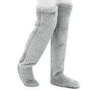 Chaussettes montantes douces et épaisses pour l'hiver à la maison et les activités de plein air pour garder la chaleur au-dessus du genou longues pour homme et femme 13 couleurs au-dessus du genou