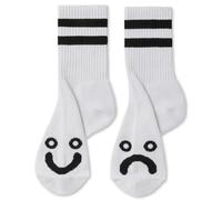 Chaussettes montantes en polaire Happy Sad Skate Company Skate Company, blanc, 28cm-30cm