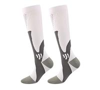Chaussettes montantes pour hommes et femmes pour marcher, courir, nylon, unisexe, chaussettes de randonnée bio pour homme, Blanc., S