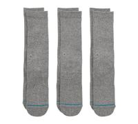 Chaussettes montantes Stance Icon pour homme, lot de 3, gris chiné