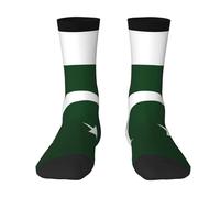 Chaussettes motif drapeau du Pakistan pour homme et femme, douces, respirantes, flexibles et confortables avec un design élégant, meilleur cadeau, 3 noir, Taille unique