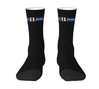 Chaussettes Mottif 40cm Islande Drapeau Islandais Texte L'Art Des Mots Chaussette Hiver Business Casual Chaussettes En Tricot Frappant Coton Chaussettes Pour Anniversaire, Halloween, Cadeau