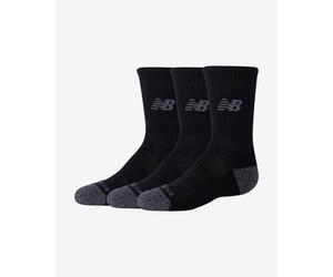 Chaussettes New Balance Active Crew junior noir pur gris (3 paires) - S