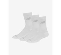 New Balance Lot de 3 paires de chaussettes unisexes, blanc, M UK