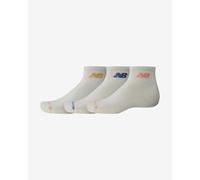 Chaussettes New Balance Everyday Ankle 3 blanc bleu orange (3 paires) - L