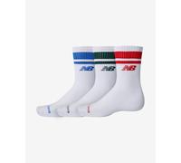 Chaussettes New Balance Everyday Stripe blanc rouge bleu (3 paires) - S