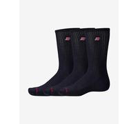 Chaussettes New Balance Patch Logo Crew noir pur (3 paires) - XL
