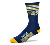 Chaussettes NHL Nashville Predators 4-Stripe Deuce Socks for Bare Feet Bas