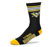 Chaussettes NHL Pittsburgh Penguins 4-Stripe Deuce Socks for Bare Feet Bas
