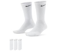 Nike Chaussettes de tennis Everyday Cushioned Pack de 3 Unisexe – blanc/noir Taille 42-46