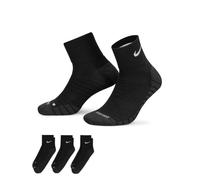 Chaussettes x3 nike everyday max cushion quarter noir unisex