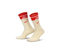 Chaussettes nike everyday plus cushioned beige rouge unisexe