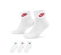 Nike Chaussettes Everyday Essential Ankle Unisexe 3 paires Coton Noir Taille 34-38