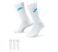 Nike Chaussettes Everyday Essential – Lot de 3 – Blanc/Rouge/Noir – Taille 38-42 – Unisexe