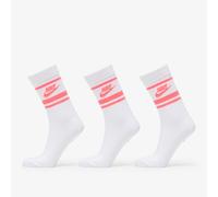 Chaussettes Nike Sportswear Dri-FIT Everyday Essential Crew Socks 3-Pack White/ Hot Punch/ Hot Punch XL