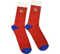 chaussettes "No 1 Fan" pour hommes/femmes unies BS3667 (42 EU - 45,5 EU) (Rouge/Bleu marine)