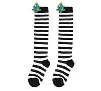 Chaussettes Noel Drole, Chaussettes Hautes De NoëL pour Filles Design Rayures PèRe NoëL Confortables Bas Longs Festifs pour Bottes FêTes