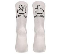 Northwave Chaussettes de cyclisme Sunday Monday blanc L