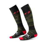 ONeal Pro MX S21 Covert, chaussettes Taille unique Noir/Vert Foncé/Rouge Noir/Vert Foncé/Rouge