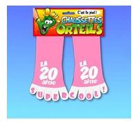 chaussettes orteils 20 ans rose - sud trading cd4959+20 Rose G
