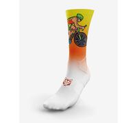 Chaussettes Otso Time to tri jaune vif orange femme - L-XL