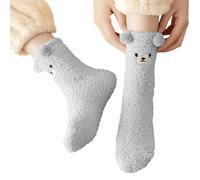 Chaussettes Ours Brodées et Épaisses